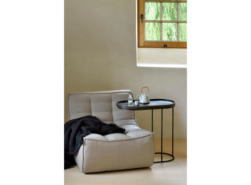 20917 Ethnicraft Graphite Organic Tray M 71x36x3cm Tafel