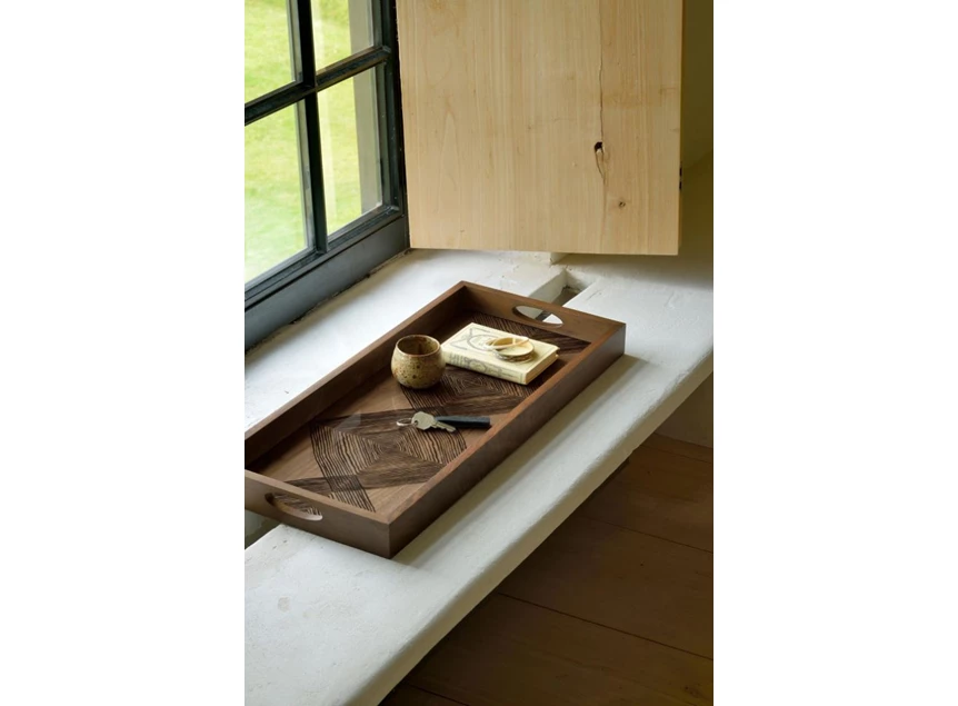 20915 Ethnicraft Walnut Linear Squares Tray 60x31x5cm gebruik