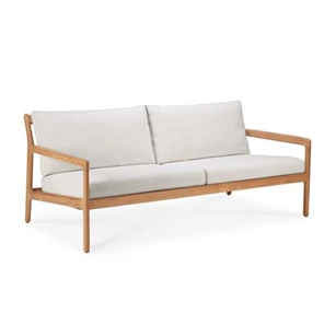 Sofa Outdoor Teak Jack Off White Ethnicraft 2 Seater schuin