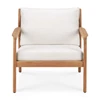 Sofa Teak Jack Off white Ethnicraft 1-seater recht