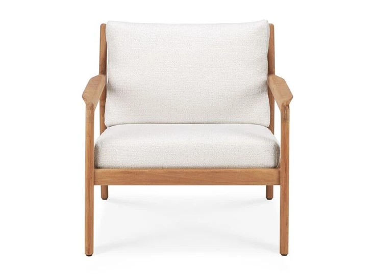 Sofa Teak Jack Off white Ethnicraft 1-seater recht