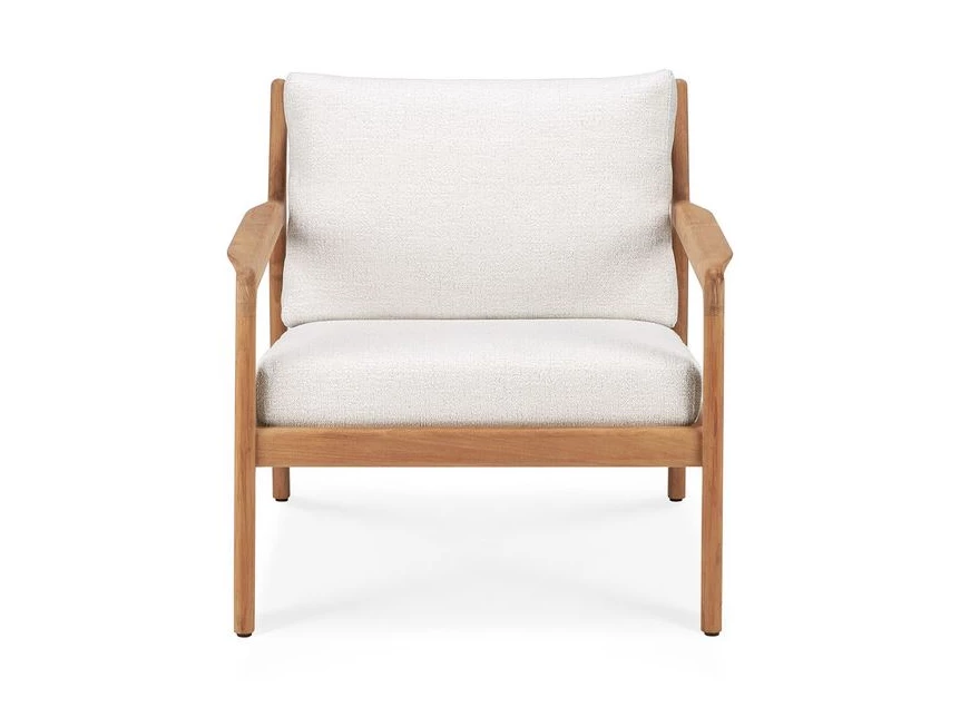 Sofa Teak Jack Off white Ethnicraft 1-seater recht