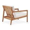Zetel Teak Jack Off white Ethnicraft fauteuil achterkant