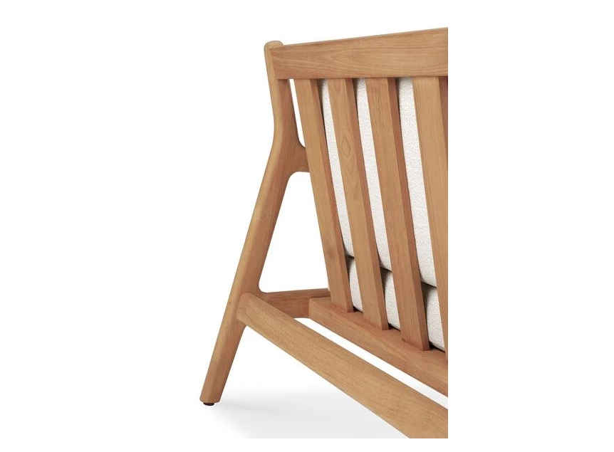 Zetel Teak Jack Off white Ethnicraft fauteuil detail
