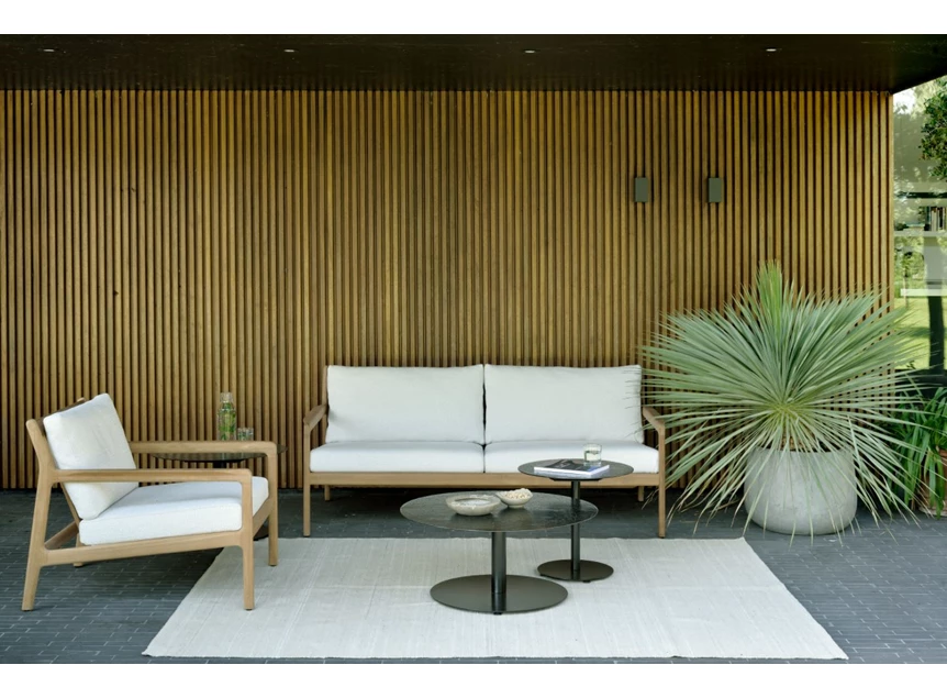 Zetel Teak Jack Off white Ethnicraft 1-seater voorbeeld