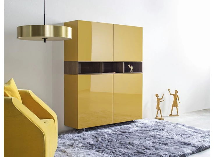 Barkast Cubo opstelling 62 hoogglans lak Sudbrock