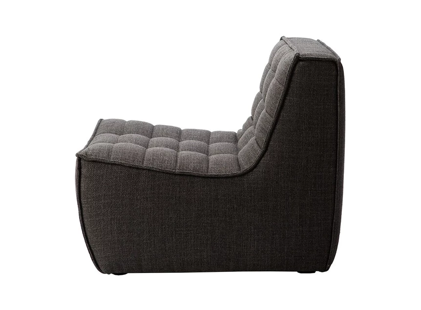 Salon 1 Seater Ethnicraft Dark Grey zij