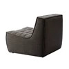 Zetel 1-zit Ethnicraft Dark Grey Zijkant achter