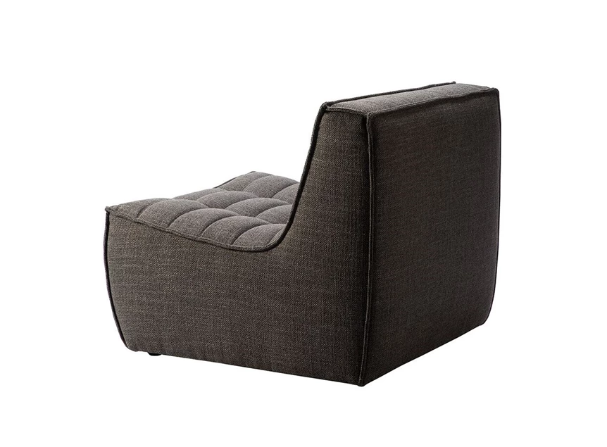 Zetel 1-zit Ethnicraft Dark Grey Zijkant achter