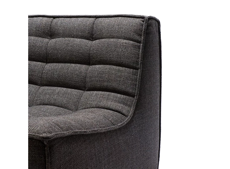 Zetel 1-zit Ethnicraft Dark Grey Detail boven