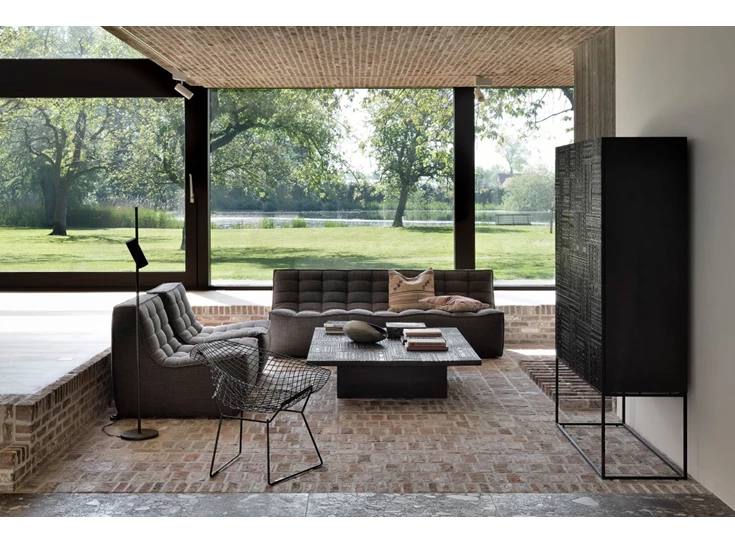 Salon 1-zit Ethnicraft Zwart Sfeerbeeld