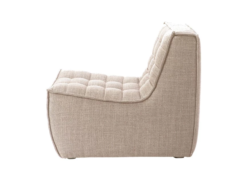 Zetel 1-zit Beige Ethnicraft N701 Zij