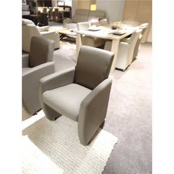 armstoel zebrano in lederlook nu als toonzaalmodel