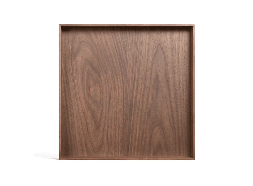 20398 Ethnicraft Charcoal desk organiser 33x33cm tray