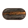 20369 Ethnicraft bronze organic tray M 71x36x3cm Bovenkant