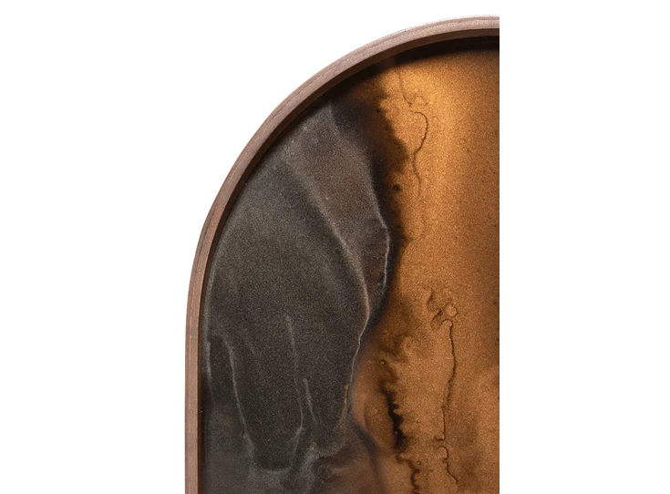 20369 Ethnicraft bronze organic tray M 71x36x3cm Rand