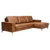 zetel Paolo cognac met longchair