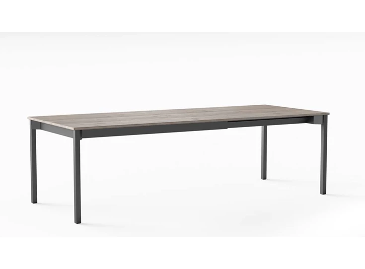 tafel cabrio hpl blad verlengbaar configuratie perfecta epoxy onderstel