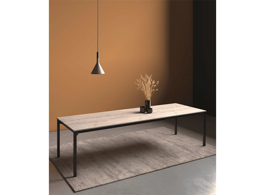 tafel cabrio hpl blad verlengbaar sfeerbeeld configuratie perfecta epoxy onderstel