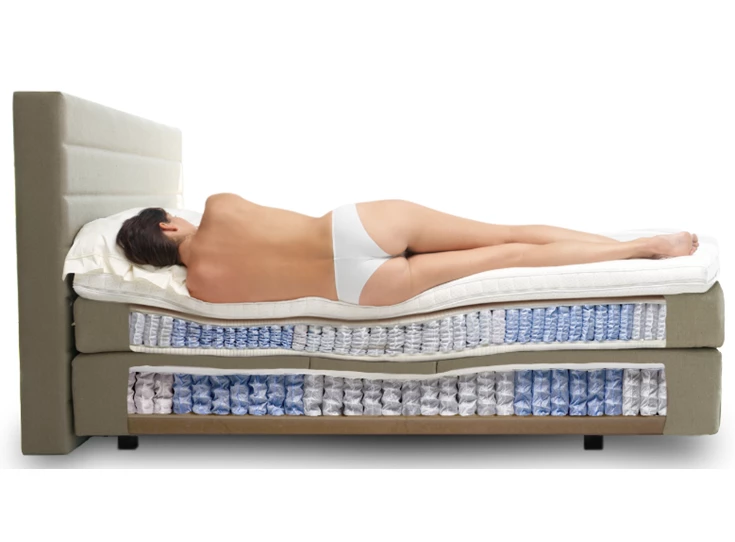 boxspring met gezonneerde pocketveren Nox