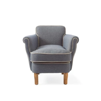 Sands point club chair polyester linen marine riviera maison