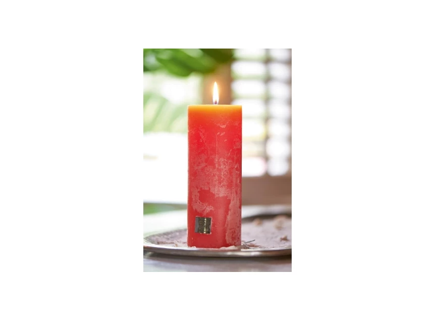 334450 Rivièra Maison RM Rustic Candle Classic Ø7cm H18cm Coral