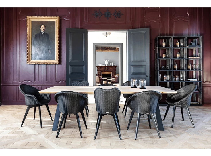 Stoel 'JOE' Black Wood Base Vincent Sheppard Zwart Sfeer