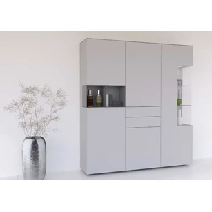 Hoge kasten met hoekvitrines GWG186 Karat