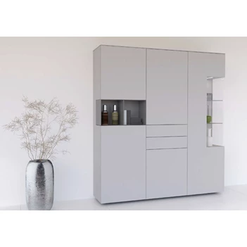 Hoge kasten met hoekvitrines GWG186 Karat