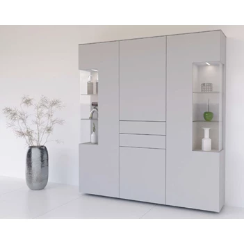 Hoge kasten met hoekvitrines GWG183 Karat