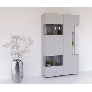 Hoge kasten met hoekvitrines GWG124 Karat