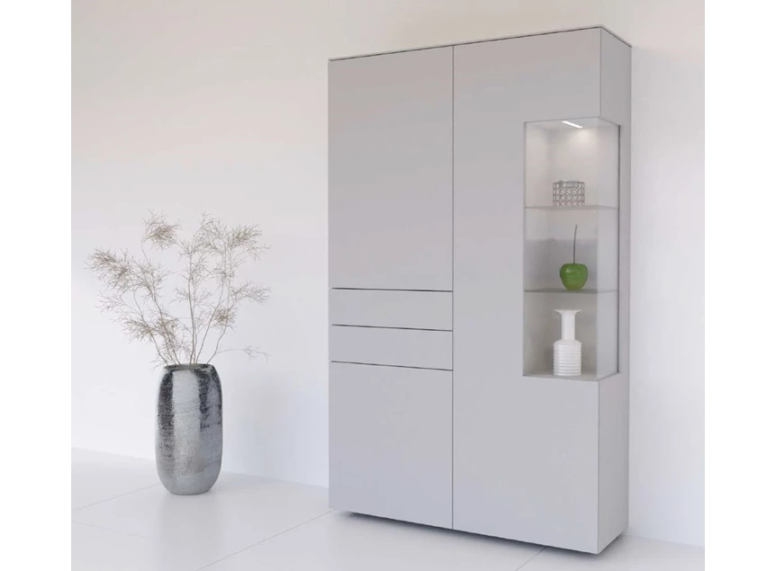 Hoge kasten met hoekvitrines GWG123 Karat