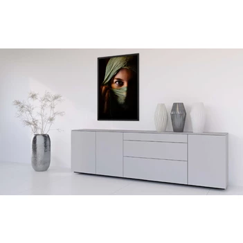 Lage dressoir met gesloten front DW225 Karat