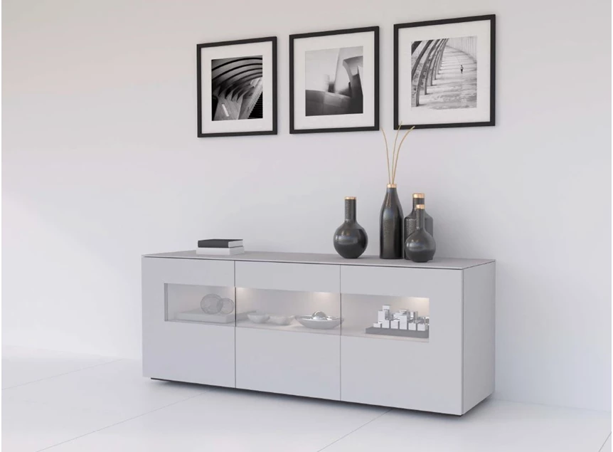 Lage dressoir met vitrine DG184 Karat