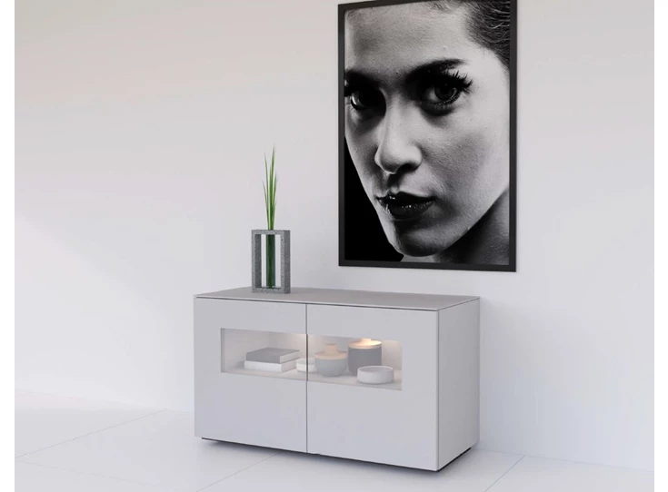 Lage dressoir met vitrine DG124 Karat