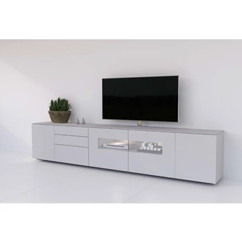 Tv-kast met vitrine TVG123 TV270-12 Karat