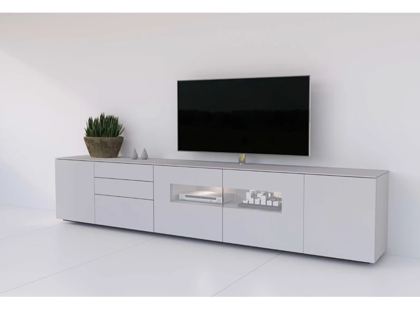 Tv-kast met vitrine TVG123 TV270-12 Karat