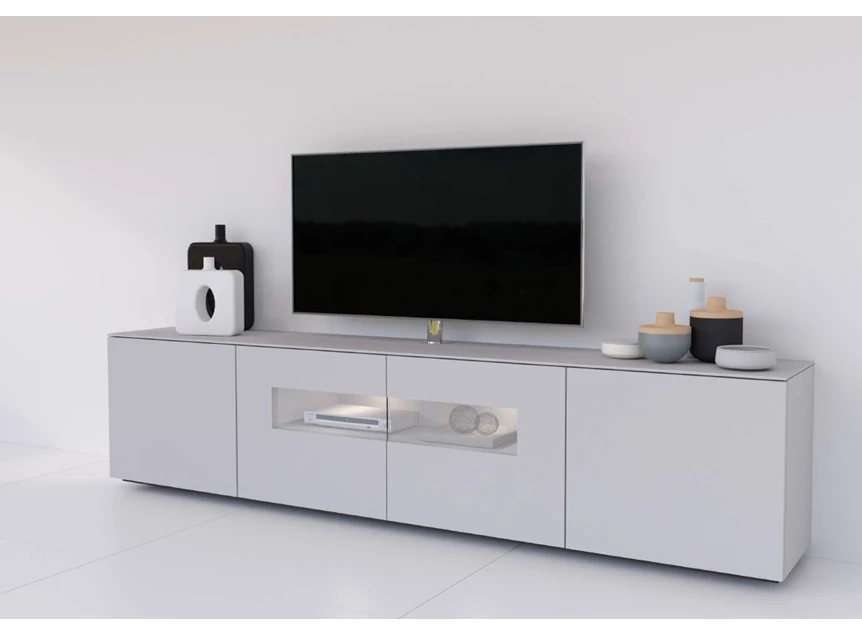 Tv-kast met vitrine TVG123 TV240-5 Karat
