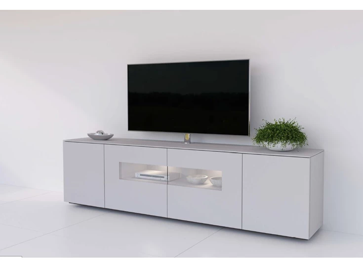 Tv-kast met vitrine TVG123 TV210-5 Karat