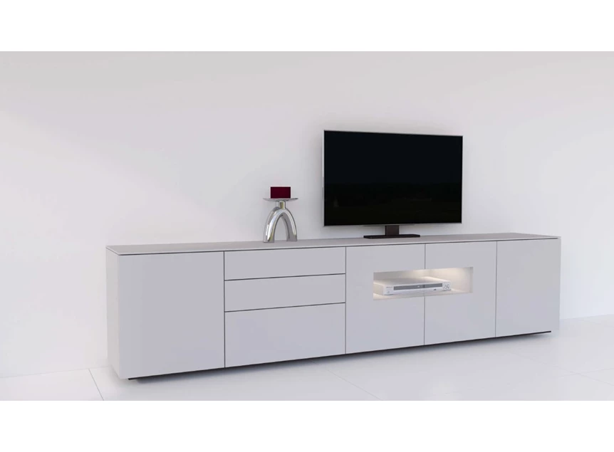 Tv-kast met vitrine TVG093 TV240-4 Karat