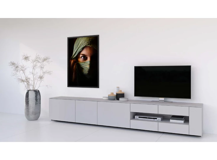 Lage tv-kast met open vak Q300 Karat