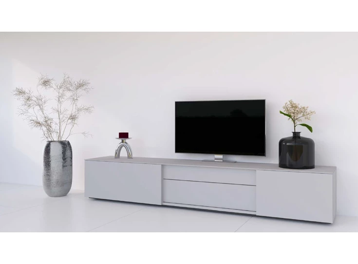 Lage tv-kast met schuifdeuren C240 R Karat
