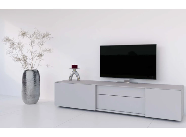 Lage tv-kast met schuifdeuren C195 R Karat