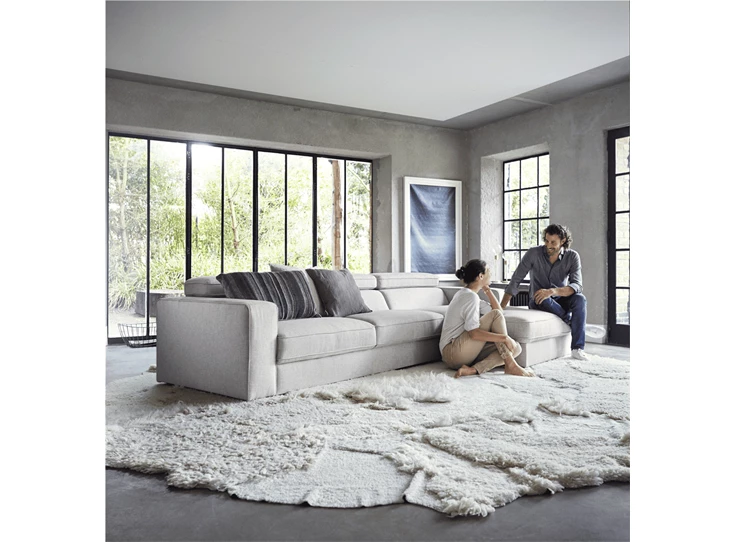 Loop Berline hoeksalon longchair stof eigentijds modern