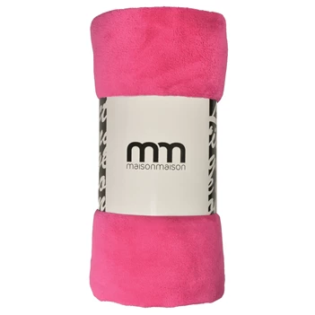 9.01109 Enjoy & Company plaid coral bear 200x150cm