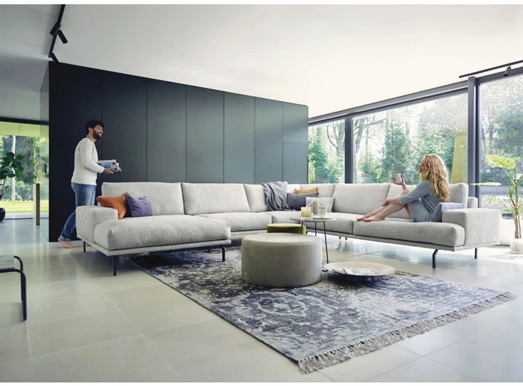 Sfeerfoto Salon Matisse 3-zit hoeksofa ligelement Cartel Living