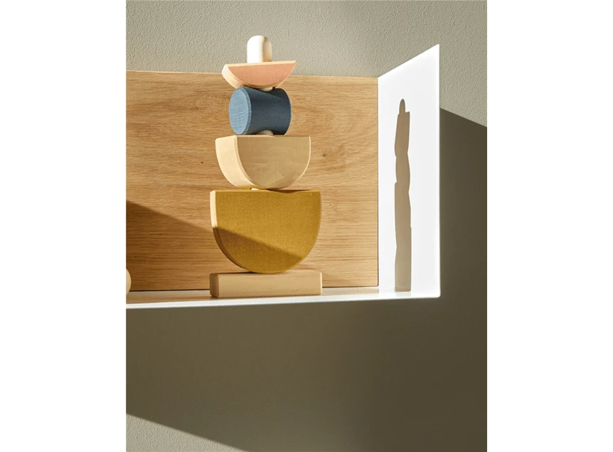 Ethnicraft Oak U Shelf M White detail