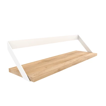 Wandplank Ethnicraft Oak Ribbon Shelf White schuin 26616