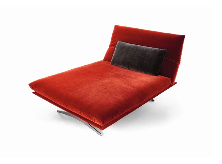 Zijkant Ligzetel Francis stof 20C Rood Koinor