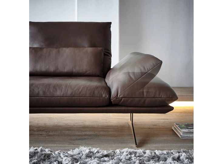 Salon Francis Koinor Peru bruin Verstelbare armleuning